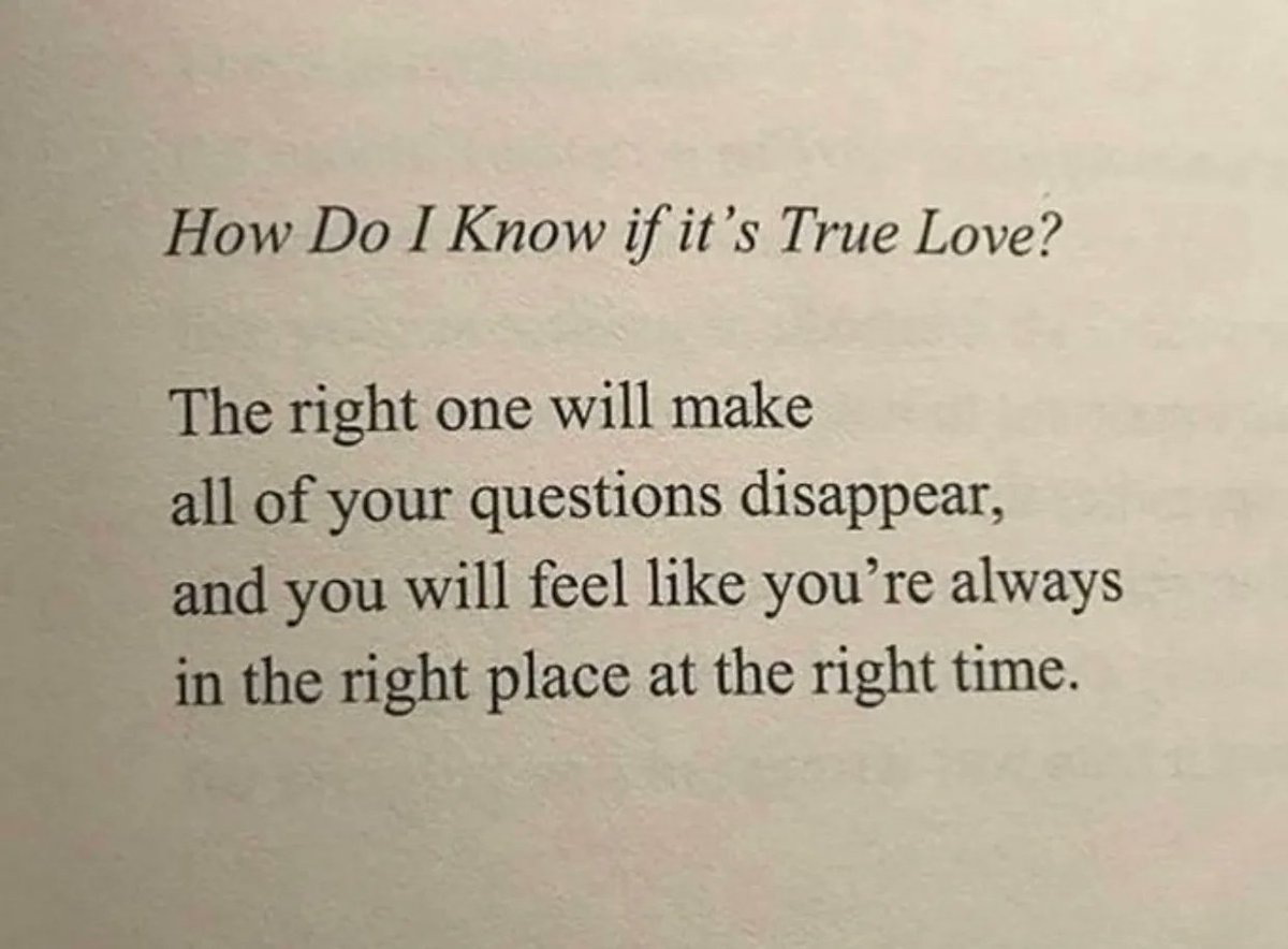 “how do i know if it’s true love?”