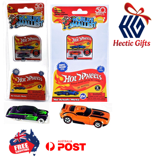 NEW - The Worlds Smallest Hot Wheels die-cast Car Bundle (Set of 2)

ebay.com.au/itm/4043462500…

#New #HecticGifts #SI #WorldsSmallest #HotWheels #Diecast #Cars #Bundle #Fun #Minature #Tiny #Collectible #FreeShipping #AustraliaWide #FastShipping