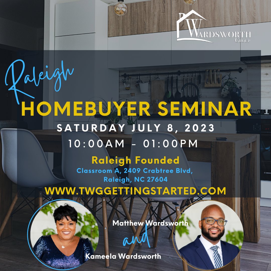 It's an event you won't want to pass up!

#HomeBuyersSeminar #RealEstateEducation #FirstTimeHomeBuyer #HomeOwnershipGoals #RegisterNow