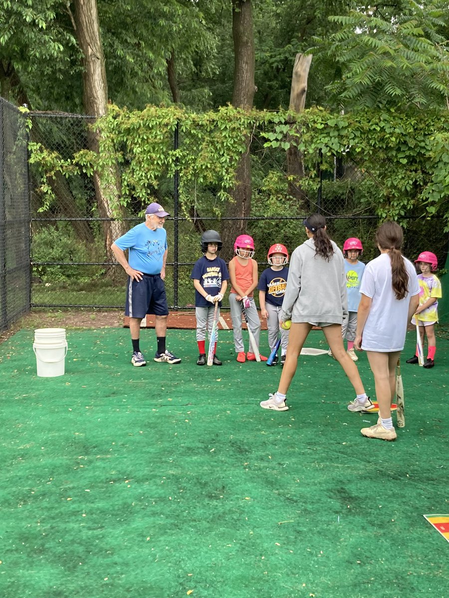 RamseySoftball's tweet photo. Day 2 at Rams SB Camp! Rain showers didn’t stop this group from getting some good softball in with their peers and HS player-coaches! #RamsSBCamp #FutureRams https://t.co/04z2WMhORh