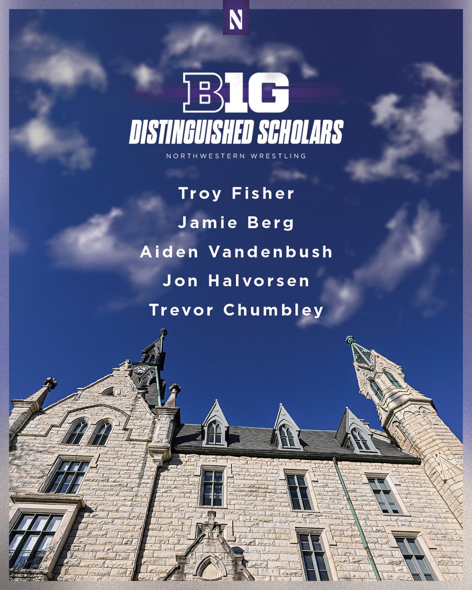 👊 to our 5️⃣ @bigten Distinguished Scholar Award recipients! 📰 bit.ly/3prdb2O #GoCats | @B1GWrestling