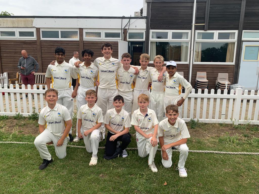 FlitwickCC's tweet photo. Maybe fittingly, for the first time in a while, our Under 13s this evening became Bedfordshire champions 🏆 with a fine win over @LutonianCC 

Progression leads to a home match on Sunday 9th July vs Cambs/Leics winners, at THV.

#thefutureisbright https://t.co/4ruPyYmoeE