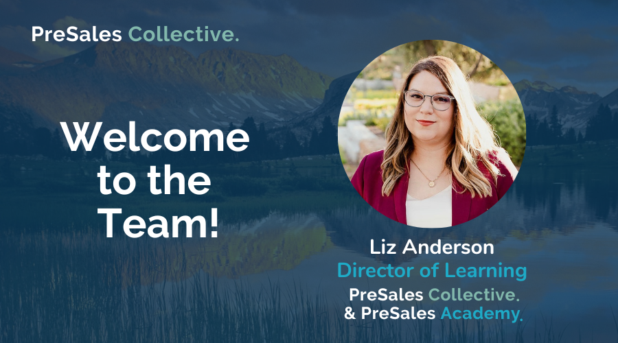 PreSalesAcademy's tweet photo. We are ecstatic to welcome Liz Anderson to the PreSales Academy/PreSales Collective team as our new Director of Learning!

As the Director of Learning, Liz will lead our PreSales Collective enablement programs, which includes PreSales Academy! 

#presales #solutions #leadership https://t.co/r7mpTLX5GG