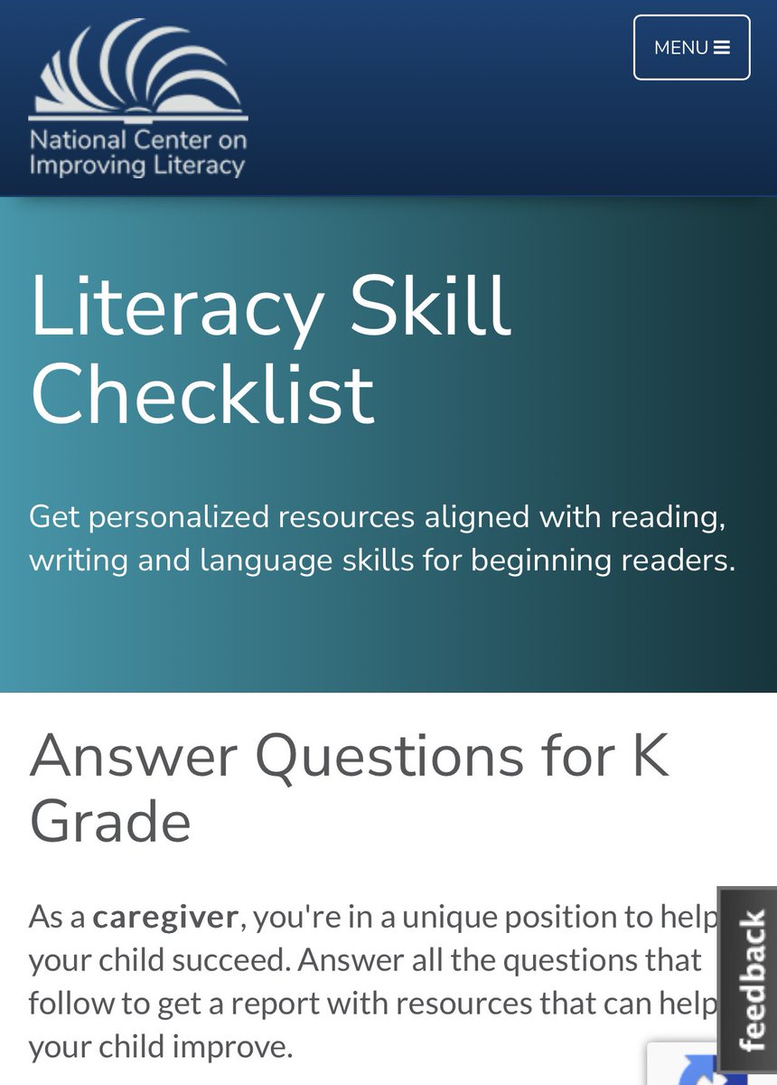 Parents and caregivers often do not know what to look for in early reading skill development. This checklist from <a href="/NCILiteracy/">National Center on Improving Literacy</a> was created to help!

Share this checklist with families so they know what skills to practice this summer with their children to get them back-to-school