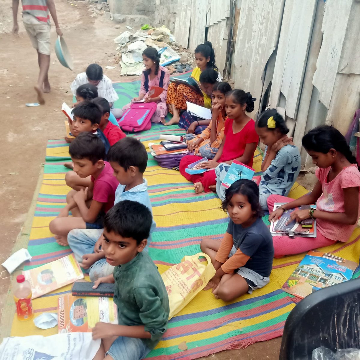 Urgent support! we have been running learning  centers in  Singareni slum as  Dalit Women's Collective with focus on creating safe spaces for marginalised girls. We have around 200 kids with 8 teachers.We need teaching aids,books Mats and waterproof tents. DM me for more details.