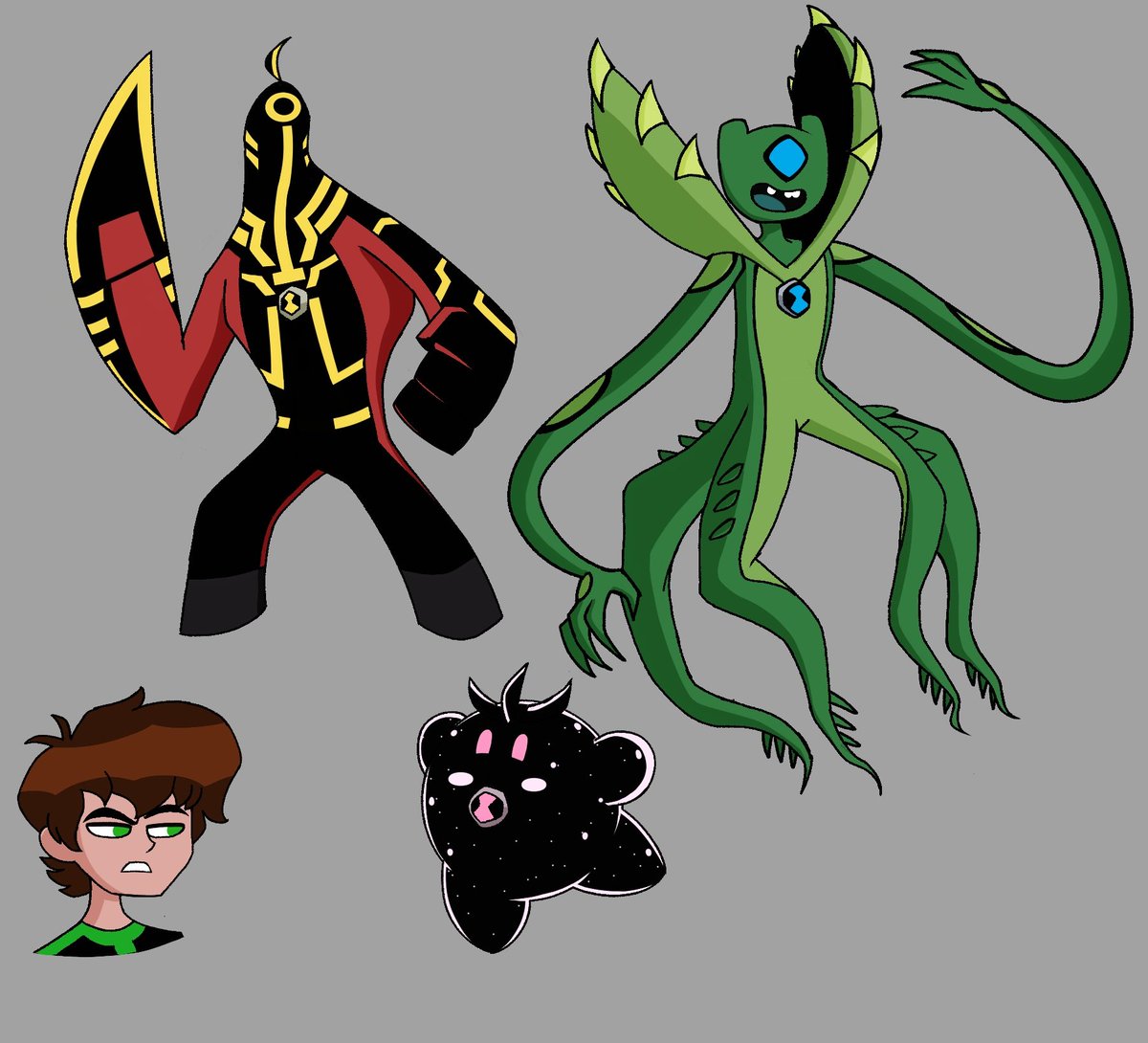 Diffrent Omnitrix Wielders?
wanted to do something different.
#Ben10 #fanart #crossover