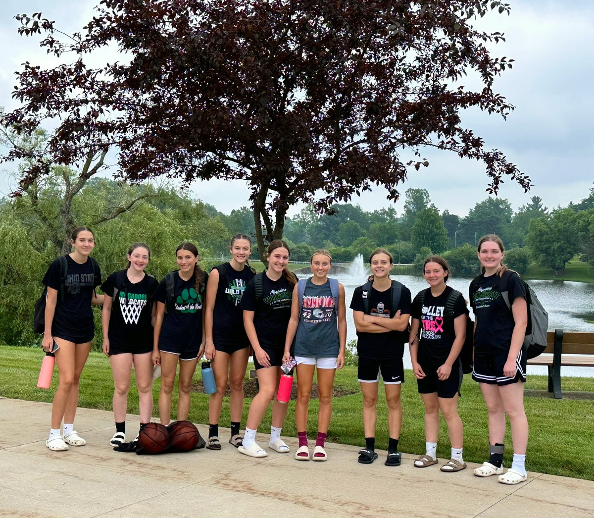 Lots of good work today at the @ursuline_wbb shootout. Thanks for hosting a great event. #InItTogether 

Also thanks to the @mog_ath_booster for making it possible for us to have these opportunities every summer 💚🤍