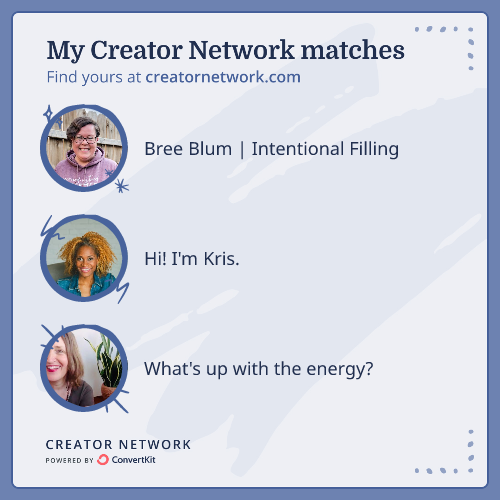 DianaForHim's tweet photo. I just got matched with 3 awesome creators to partner with in the Creator Network by @convertkit.

Find your matches at https://t.co/CHnlHk5W5L to see who you could work with to grow your newsletter faster without working harder. https://t.co/17g91goUF8