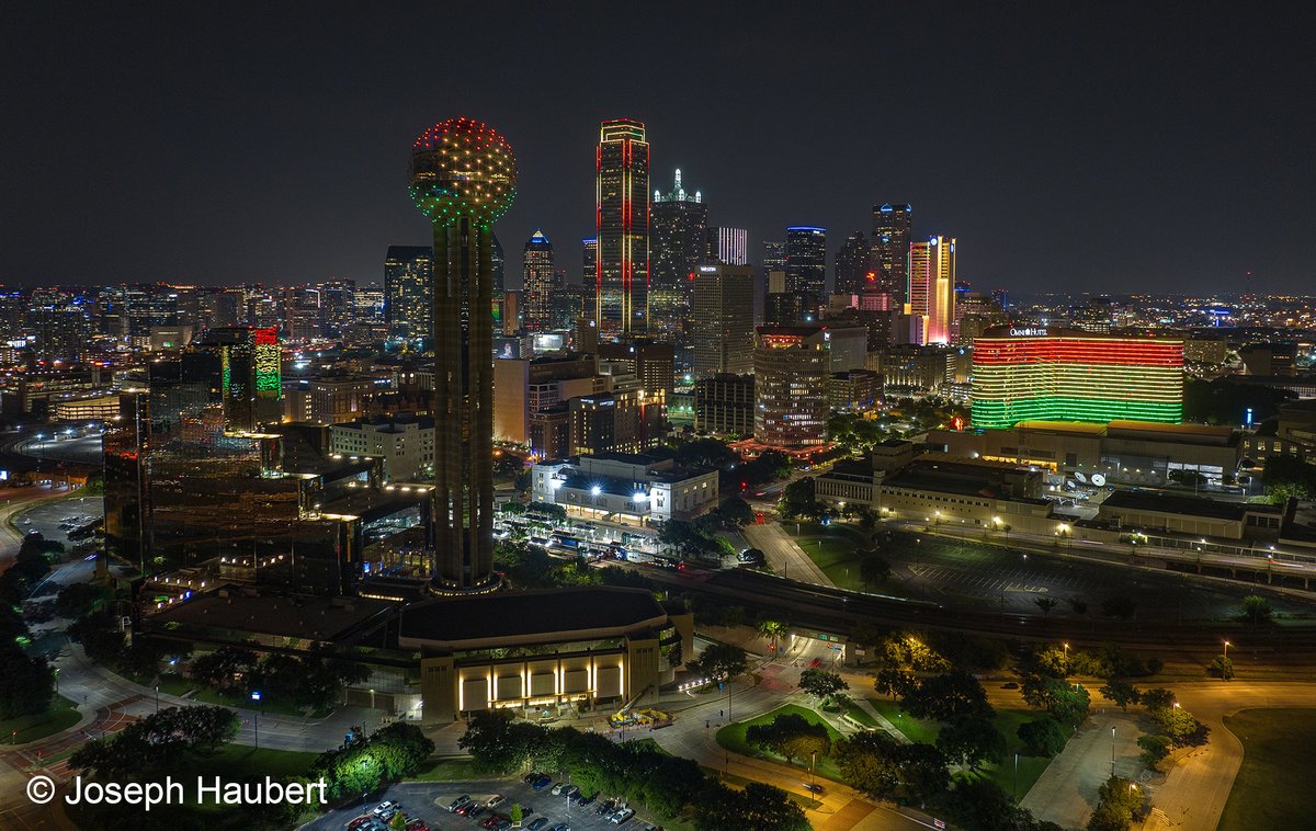 Wide #Juneteenth Dallas skyline shot from a week ago. #Dallas #Juneteenth2023