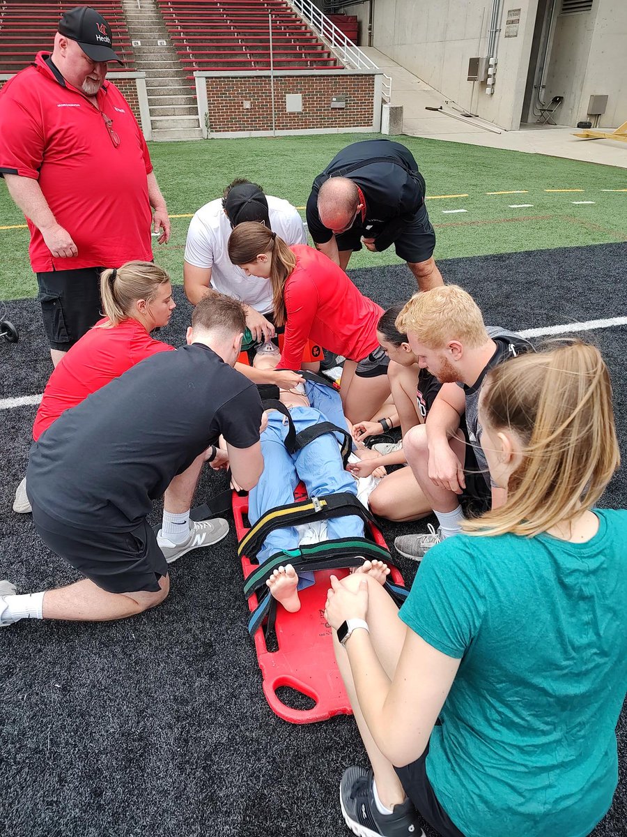 UC Athletic Training (@uc_atrain) on Twitter photo Awesome interprofessional emergency management practice day for <a href="/UC_ATrain/">UC Athletic Training</a> 1st year MSAT students. Huge thanks to <a href="/AaronHimmlerAT/">Aaron Himmler</a>, <a href="/GoBearcatsSM/">UC Sports Medicine</a>, <a href="/BrianPio03/">Brian Pio</a>, <a href="/uc_health/">UC Health</a> Air Care and Mobile Care! Tremendous opportunity for our students to learn with/from these great mentors. Awesome interprofessional emergency management practice day for <a href="/UC_ATrain/">UC Athletic Training</a> 1st year MSAT students. Huge thanks to <a href="/AaronHimmlerAT/">Aaron Himmler</a>, <a href="/GoBearcatsSM/">UC Sports Medicine</a>, <a href="/BrianPio03/">Brian Pio</a>, <a href="/uc_health/">UC Health</a> Air Care and Mobile Care! Tremendous opportunity for our students to learn with/from these great mentors.