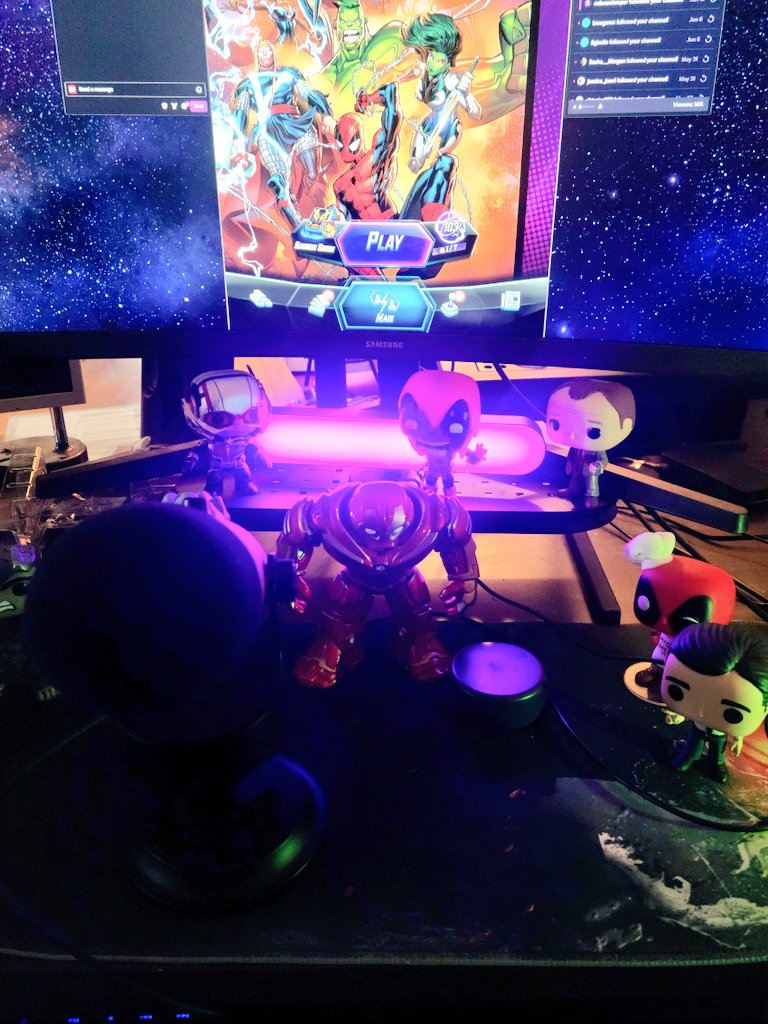 BPuffCollector's tweet photo. Live on Twitch, Spidey2099 is locked and loaded. Come see if this is the deck for you!  #MarvelSnap #Marvel #SpiderMan2099    #twitchstreamer https://t.co/qE63skc1S4