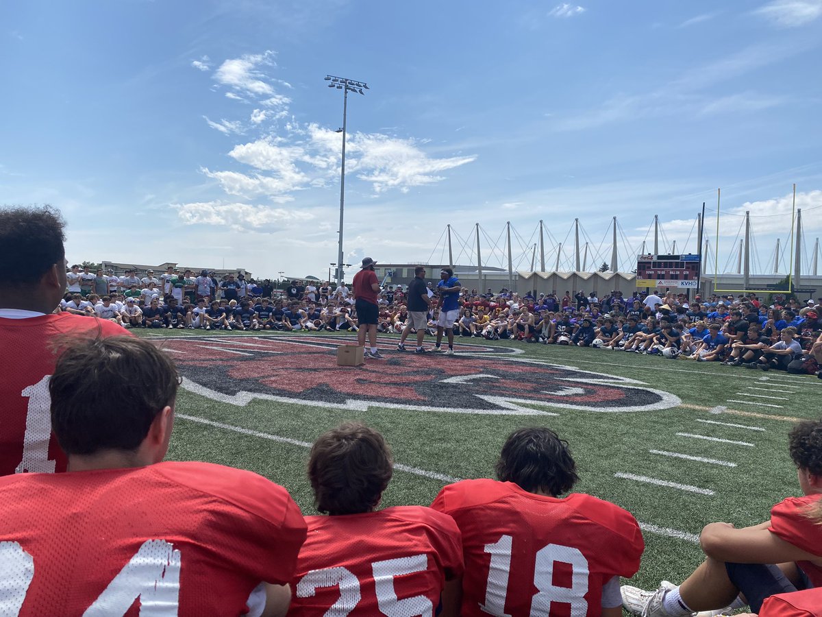 Proud of the way our guys LOVE each other, COMPETE, &amp; understand the VALUE OF growing closer together as a football FAMILY.
Congratulations <a href="/Adrianshields_/">Adrian Shields</a> for earning Defensive MVP!!
Thank you <a href="/CWUFB/">CWU Football</a> for a fantastic 4 days of camp!
LOVE WINS!!!
T.U.F.F
🔷🔷🔷🔷🔷
#rollPrep