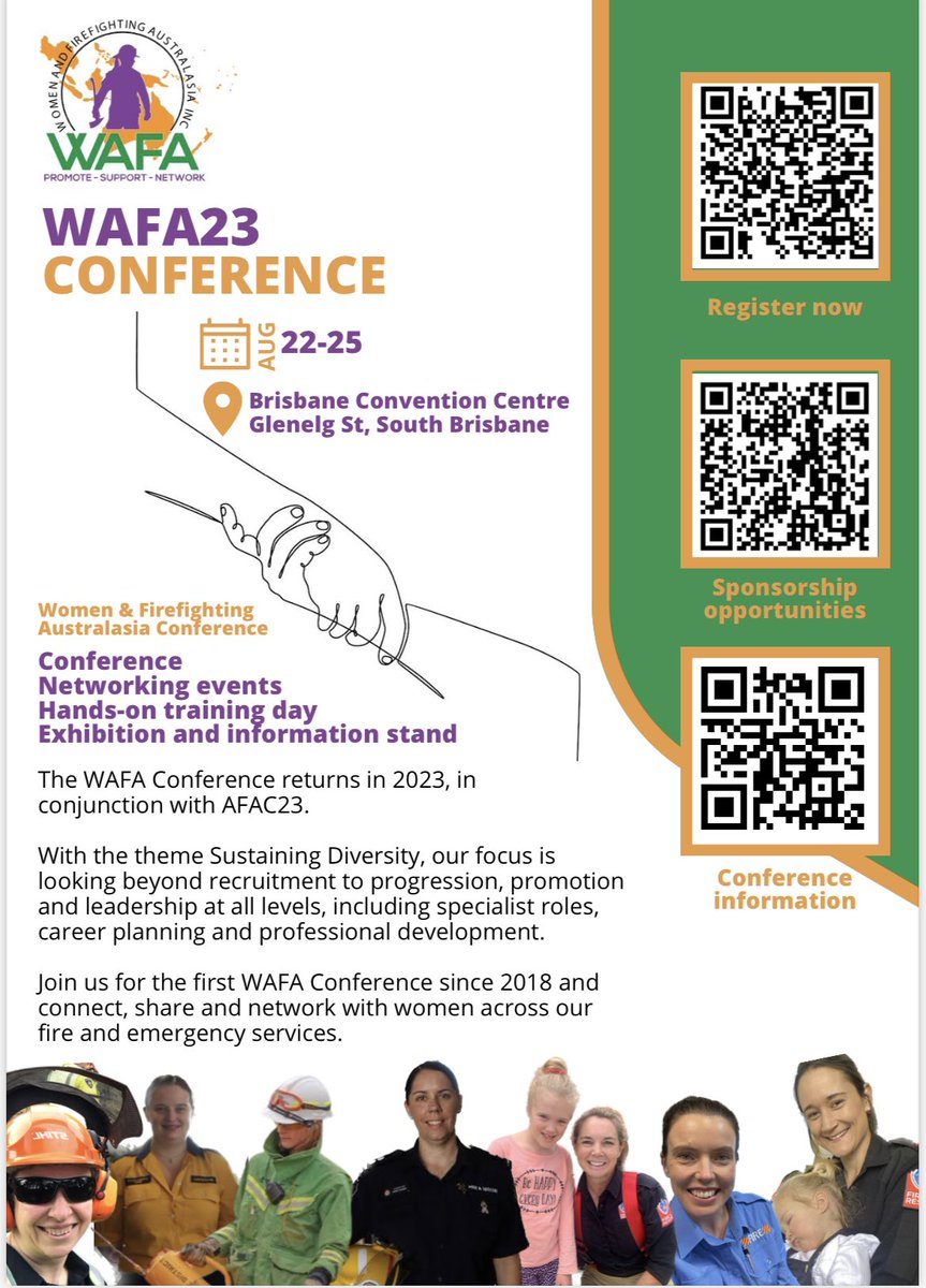 Hurry early bird ticket prices finish soon: wafa.asn.au/conferencese7f…