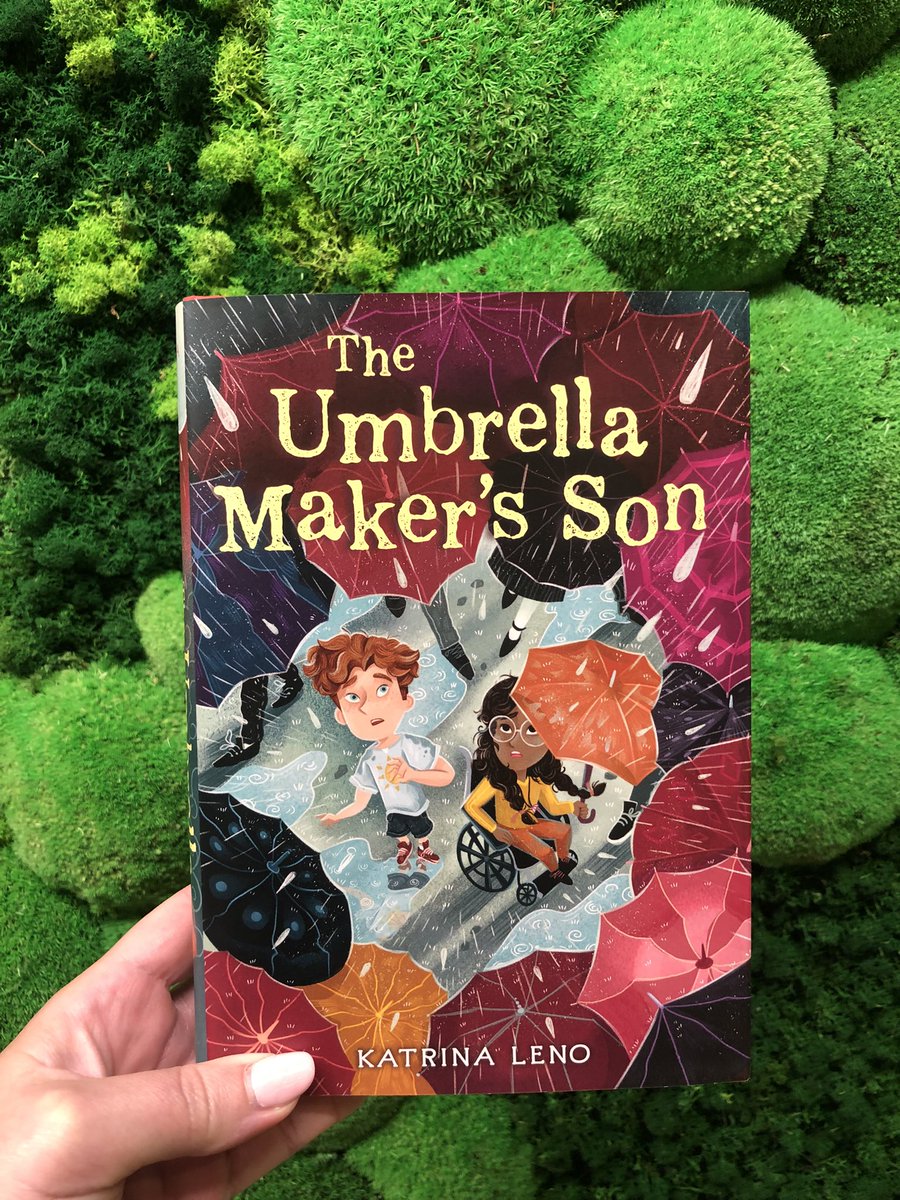 Happy 📚🎂 to <a href="/KatrinaLeno/">Katrina Leno (never here)</a> &amp; her lavishly illustrated (David Ortu!) MG debut THE UMBRELLA MAKER’S SON! Oscar &amp; Saige &amp; the rainy town of Roan ☔️ stole my ❤️ &amp; I can’t wait for readers to devour this story. Plus, there’s a witty third person narrator that’s hard to resist!
