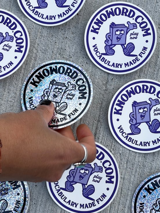 knoword's tweet photo. Official merch is here! Swing into summer with a stylish “Vocabulary Made Fun” t-shirt or flashy Knoword stickers. Shop all the cool new designs at our online store: https://t.co/aSNSbmcQEh https://t.co/DGPLtFKA3T