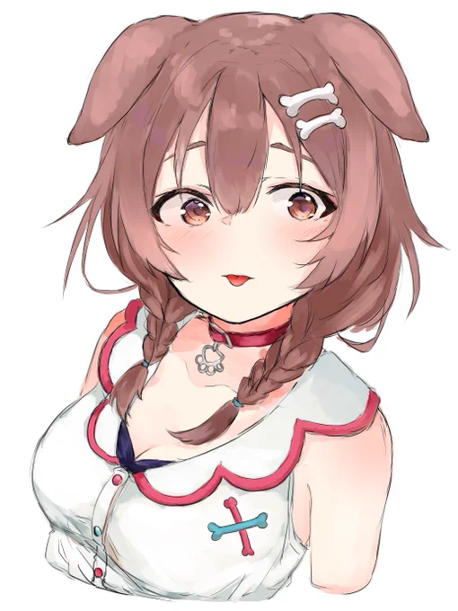 暑くなってくると無意識にべろを出しちゃうころさん #できたてころね