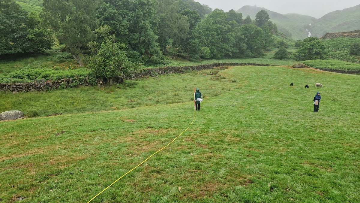 KGS_Geography's tweet photo. @KGS_SixthForm Geography students getting to grips with fieldwork - measuring roche moutonnées in the rain 🌧  #NationalFieldworkFortnight @KGS1561 https://t.co/YwEm6ZscKn