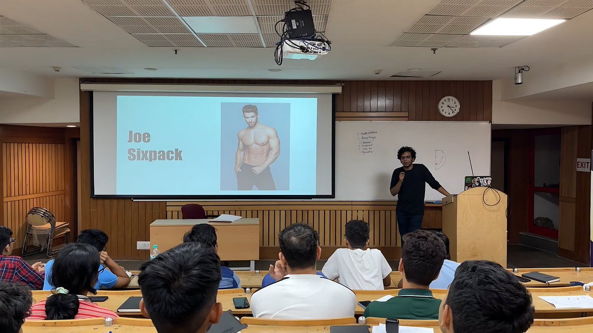 HribhavP's tweet photo. Taught a lecture on user persona and user journey to young entrepreneurs  at @iitdelhi

Hey @tfadell, 
Took some notes from your book, and the kids loved Joe Sixpack. Taught them what not to do. Told 'em about your book too. 
What did your 'Joe Sixpack' look like?
#entrepreneurs https://t.co/SgJyBMEFju