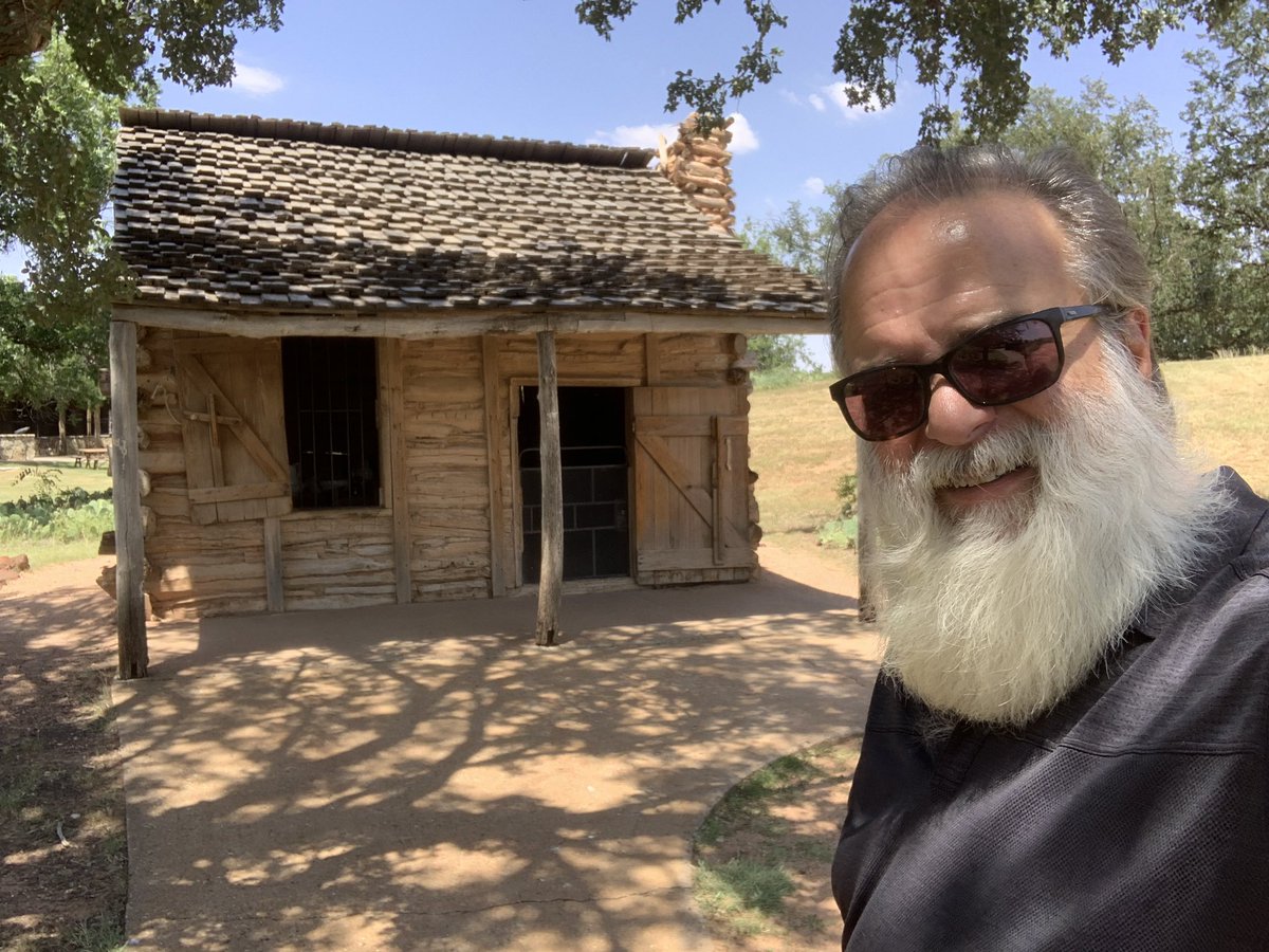 How long has my family been in Texas? Since it built this cabin in the 1830s.