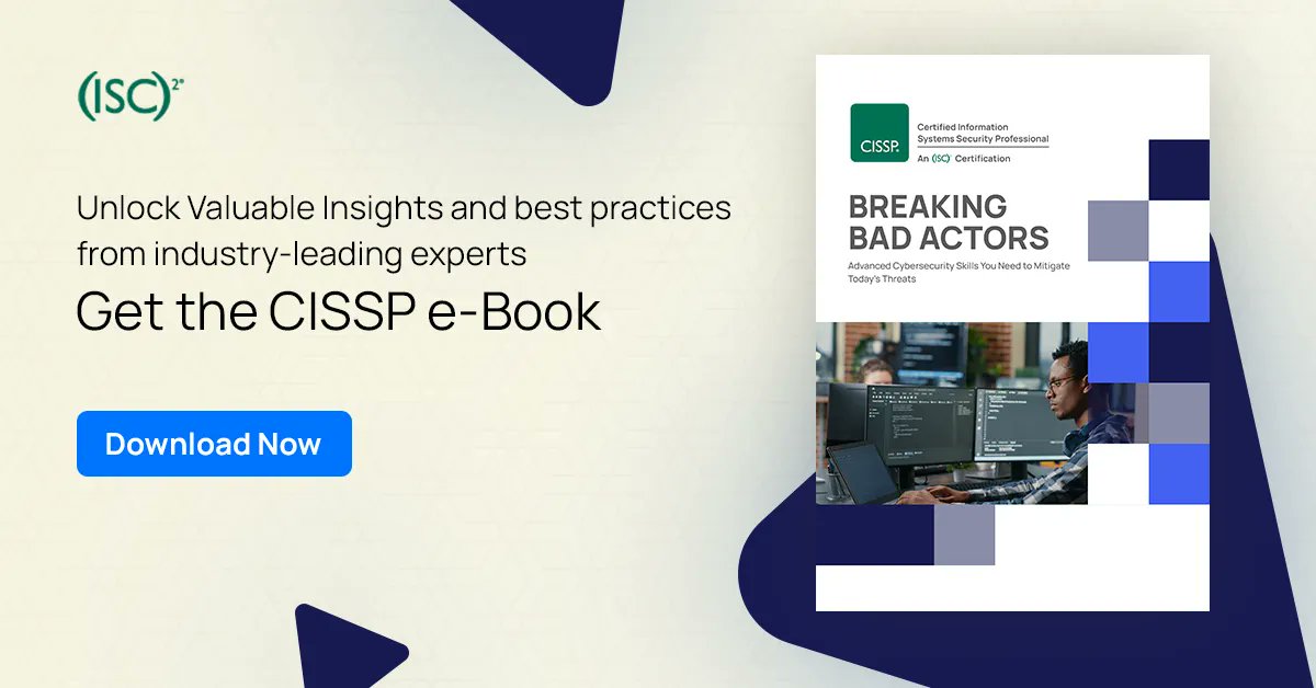 NetComLearning's tweet image. 👉Download e-Book: bit.ly/44gcHMh 

Gain valuable insights and best practices from industry-leading experts to empower your team in making informed decisions for your organization&apos;s security strategy. 📚💪
 
#BusinessProtection #CISSPStudyGuide #IndustryInsights