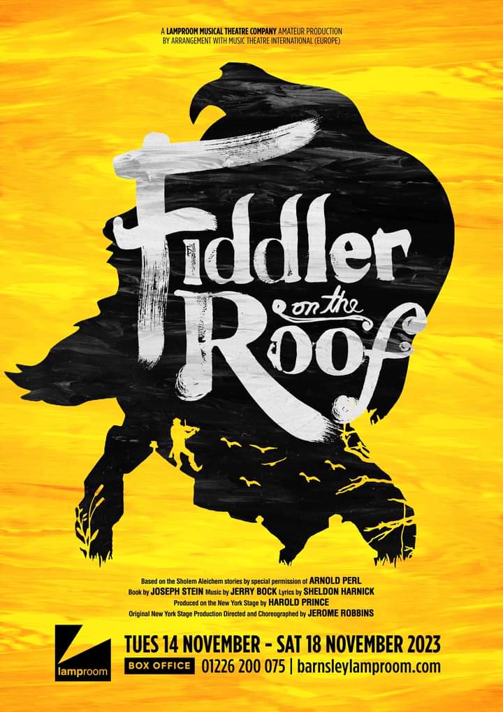 Lamproom Musical Theatre Company (@lamproommtc) on Twitter photo Join us this Friday for our Launch Party for Fiddler on the Roof! π₯³π»πΆ
We will be performing this classic show from Tuesday 14th - Saturday 18th November 2023 at The Lamproom Theatre in Barnsley.
Want to join us? Just send us an email to lamproommtc@btinternet.com. Join us this Friday for our Launch Party for Fiddler on the Roof! π₯³π»πΆ
We will be performing this classic show from Tuesday 14th - Saturday 18th November 2023 at The Lamproom Theatre in Barnsley.
Want to join us? Just send us an email to lamproommtc@btinternet.com.