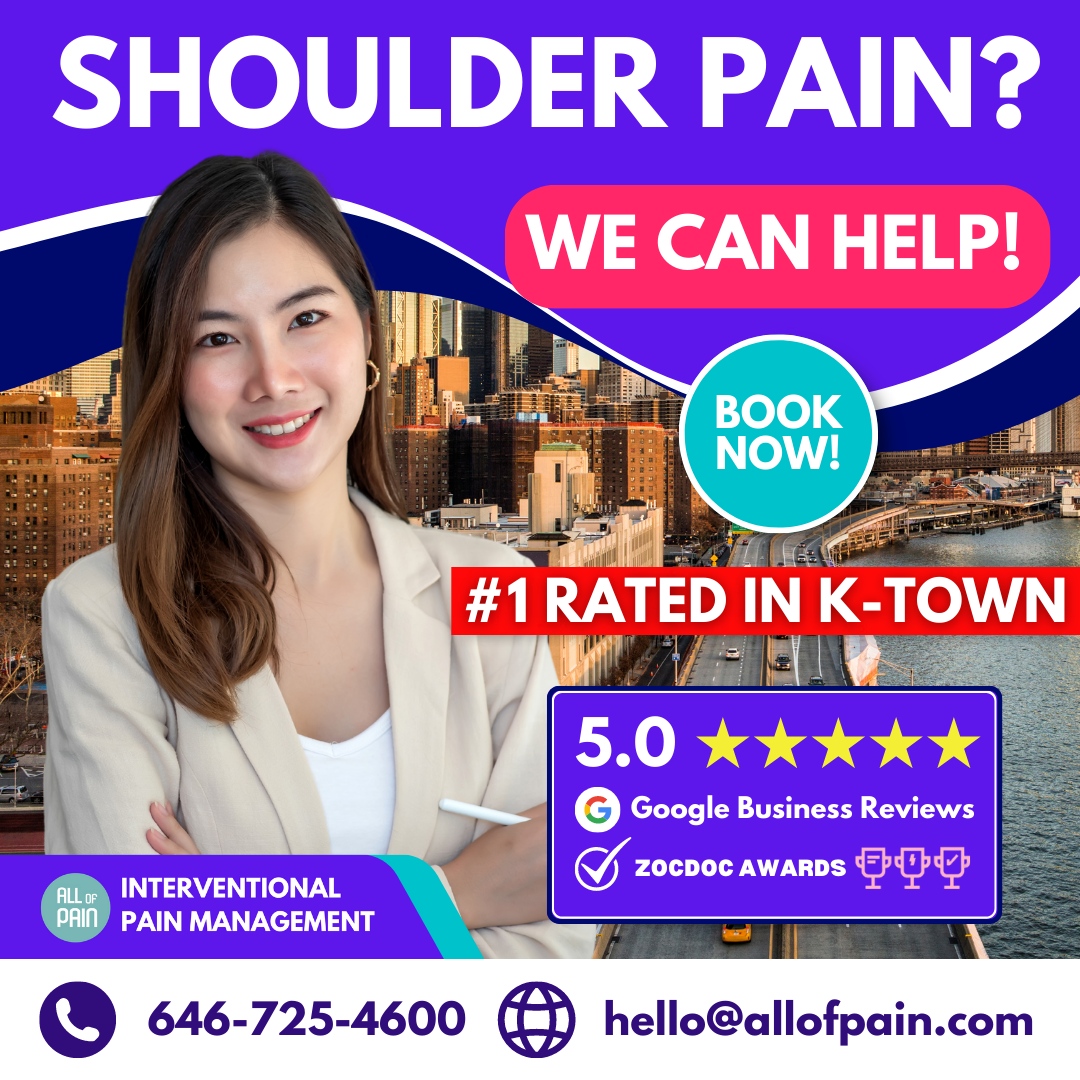 🌤 Is shoulder pain your daily problem?⁠

Read more here...

l8r.it/8G9l

#painmanagementnyc #nyckoreatown #ktownnyc #chinatownnewyork #chinatownnyc #ニューヨーク #纽约 #맨하탄 #紐約 #nycktown #맨해튼 #뉴욕 #centralpark #newyorker #newyorknewyork #timessquare #ny