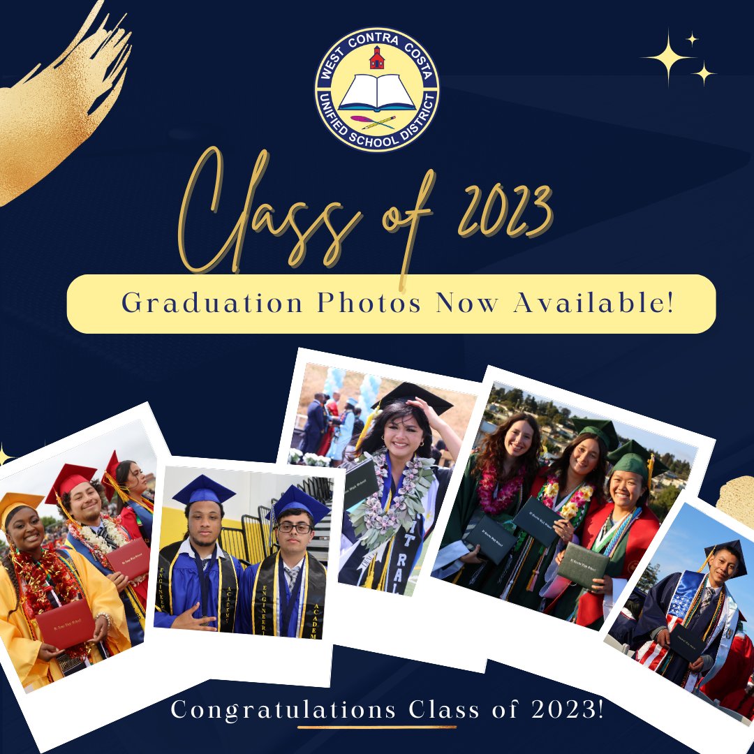 Relive graduation with photos from the ceremonies! Find highlights from the 2023 high school graduation ceremonies here: wccusd.net/graduations. #wccusdproud #wccusdclassof2023