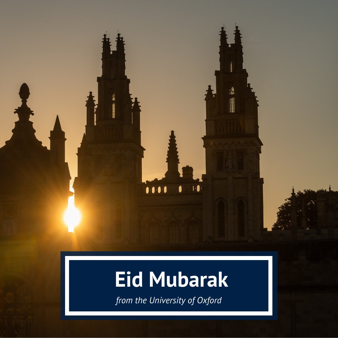 We wish a happy Eid to everyone celebrating in Oxford and across the world! ☪️ 🎉

#EidMubarak #EidAlAdha