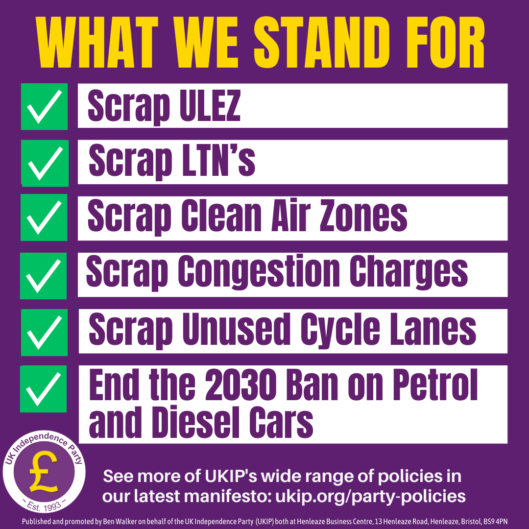 ✅ #UKIP will end the war on the motorist!
▶️ #Vote @LadyDetectives1 
▶️#VoteUKIP for #UxbridgeAndSouthRuislip