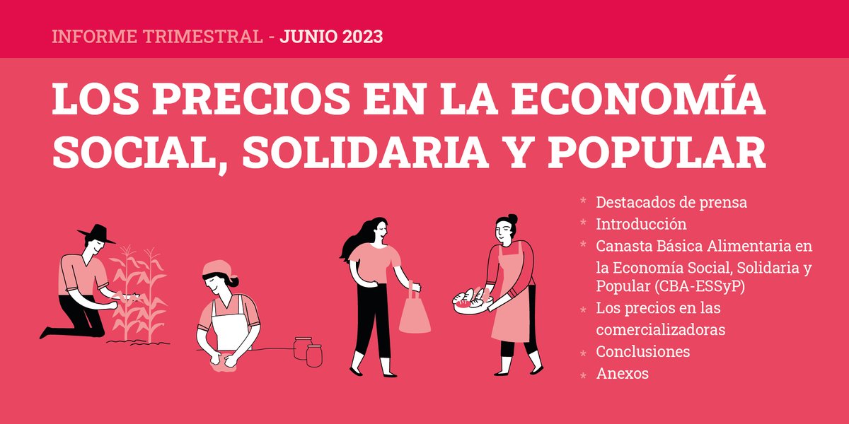 🆕 'Los precios en la Economía Social'
Comprando en espacios de la #economíapopular en los últimos 3 meses te ahorraste $ 7.000.
Las verduras son las que mejores #precios muestran en espacios de economía popular.

Se lee en:
[bit.ly/ESSyPJun23] ✍️
#InformeCESO #Junio2023