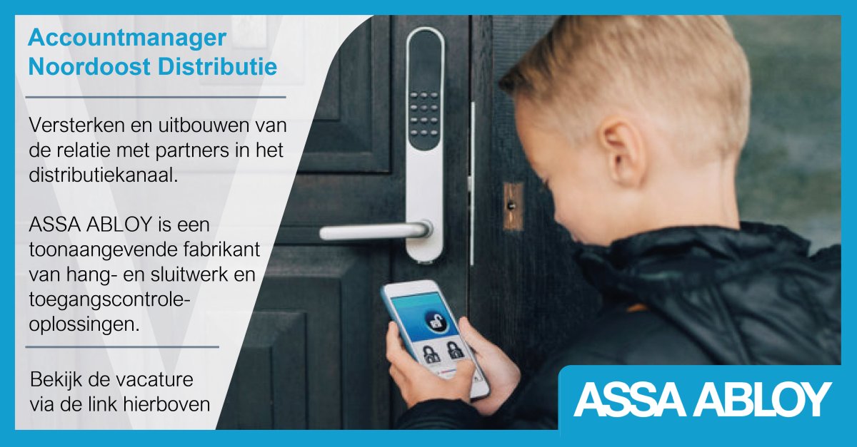 _Voltys's tweet image. Als Accountmanager Distributie Noordoost bij ASSA ABLOY Opening Solutions werk je samen met projectenbureaus van de ijzerwarenvakhandel en bouwmaterialenhandel bij met het signaleren en bedienen van projecten in de woningbouw en utiliteit.