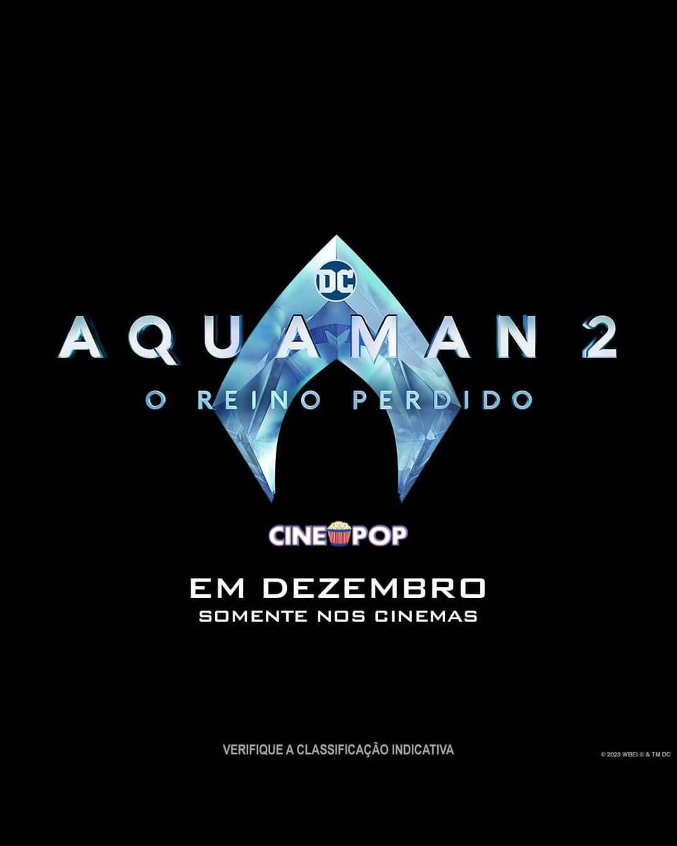 Novo logo nacional de #Aquaman2 - O Reino Perdido!

De 0 a 10, quão ansioso você está para o filme?