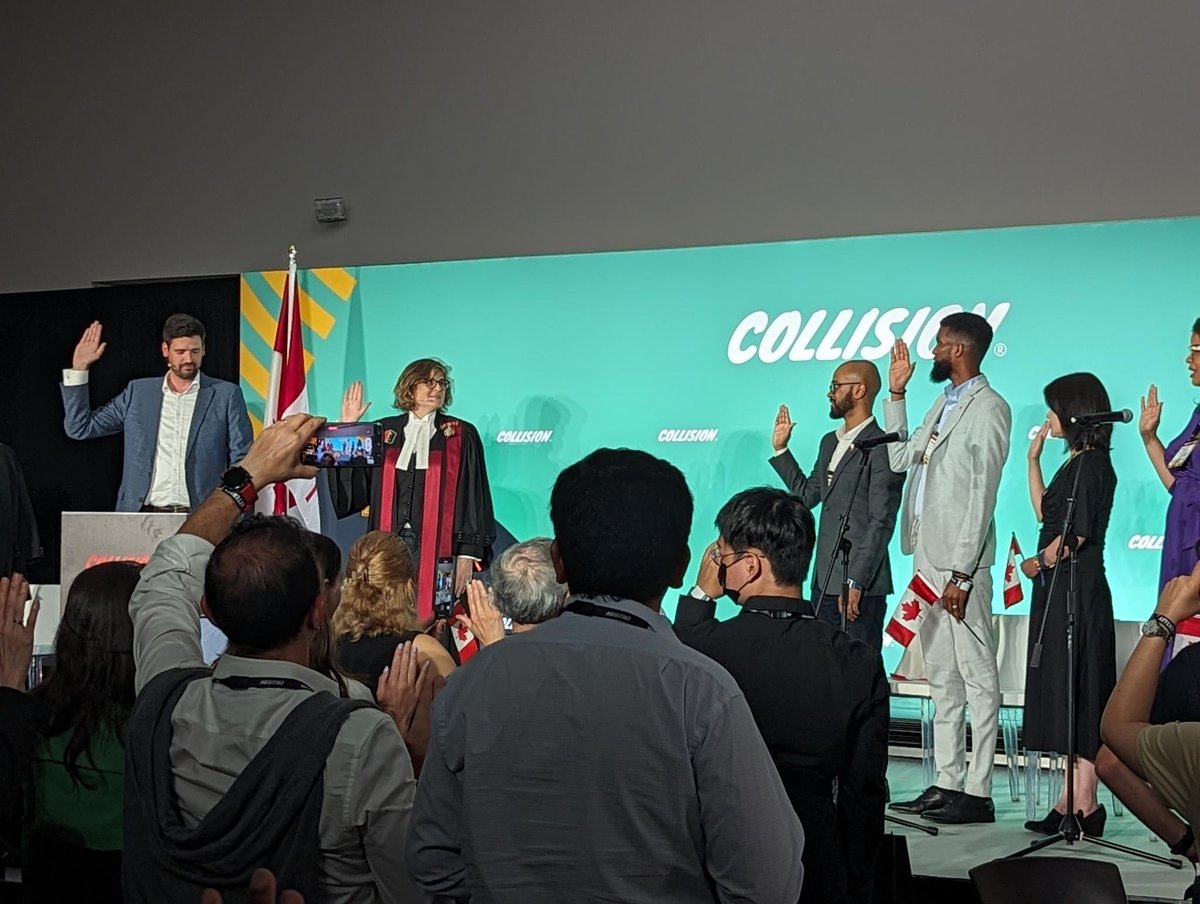 Sean Fraser on Twitter "Witnessing the moment when new Canadians take