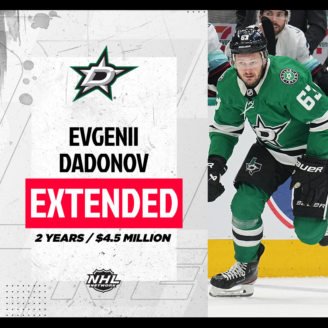 Evgenii Dadonov is staying in Dallas!

@DallasStars | #TexasHockey