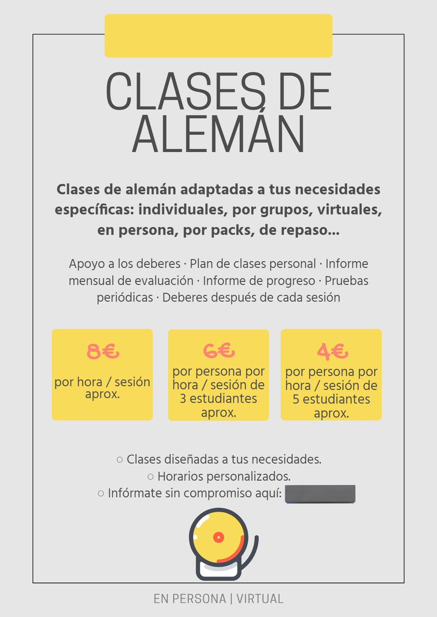 mis chiquitriskis 💖 os subo estos cartelitos q he puesto x mi pueblo por si hay alguien d aquí q quiera recibir clases de inglés/alemán online (o presencial si sois d Murcia) ✨

m he graduado en filología inglesa y tengo 3 años d experiencia como profe + 1 viviendo en norway 🫀