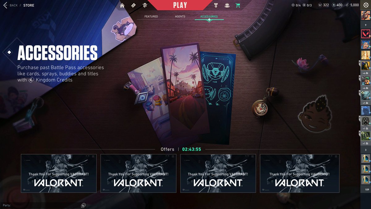 You're welcome <a href="/riotgames/">Riot Games</a> <a href="/PlayVALORANT/">VALORANT</a> can i please maybe get a buddy as a token of my dedication 🥹🙏 <a href="/RiotSuperCakes/">Anna Donlon</a> <a href="/RiotNu/">Riot Nu (Marcus Reid)</a> @RiotEvrMoar @Preeti_Riot <a href="/RiotSupport/">Riot Games Support</a>