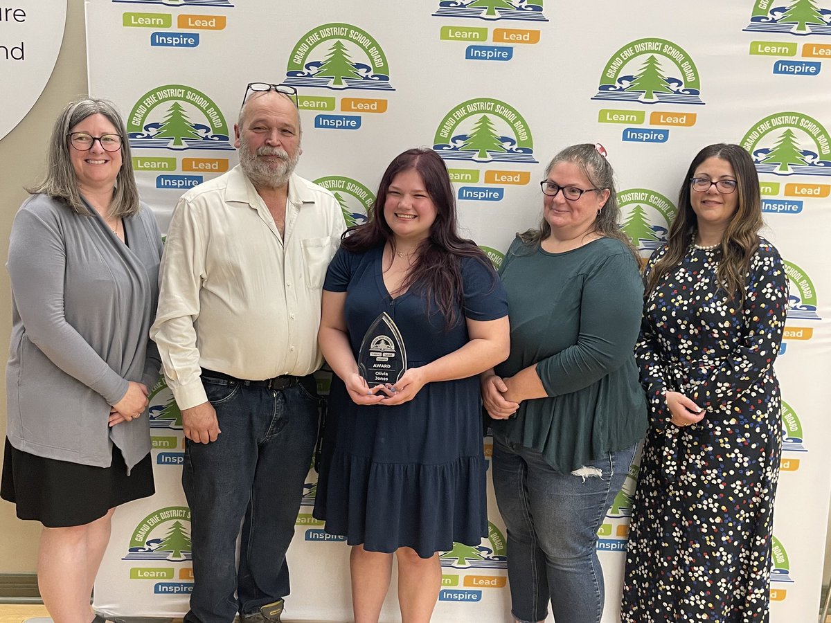 Congratulations Olivia Jones on receiving this years Lear Lead Inspire award for <a href="/GEDSB/">Grand Erie District School Board</a>. We are so proud of you! <a href="/DirectorGEDSB/">Dr. JoAnna Roberto, Ph.D.</a>