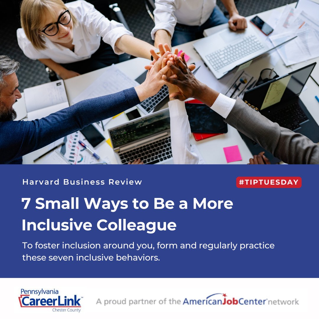 Inclusivity in the workplace is an ongoing effort requiring all team members' participation. Start by consistently practicing these seven small behaviors from Nikita and Grace Lordan in <a href="/HarvardBiz/">Harvard Business Review</a> 

These actions can make a big impact. 
hbr.org/2023/02/7-smal…