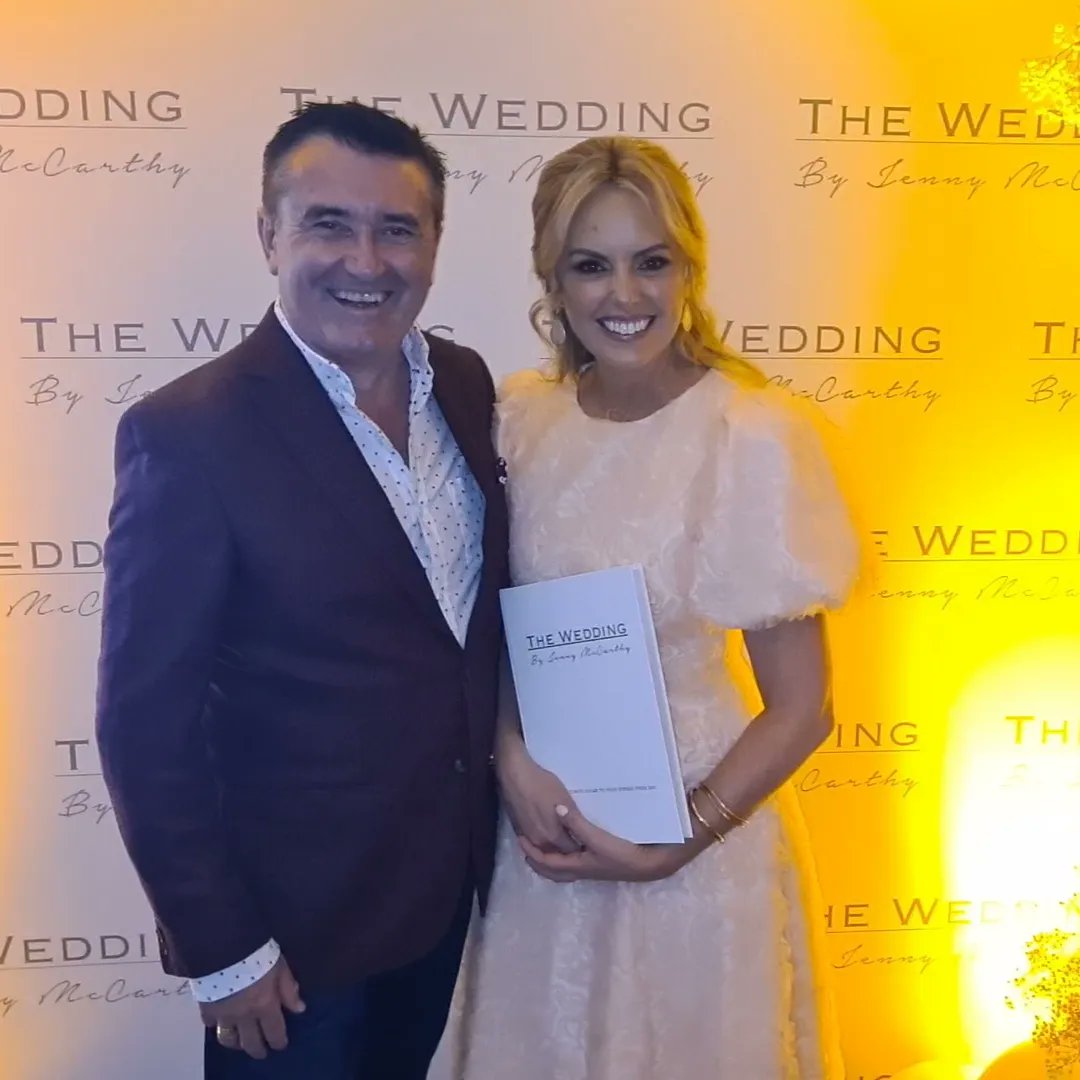 Brilliant to interview #JennyMcCarthy at the launch of her book #TheWedding tonight @WestburyDublin for @DublinLive @valerieroePR