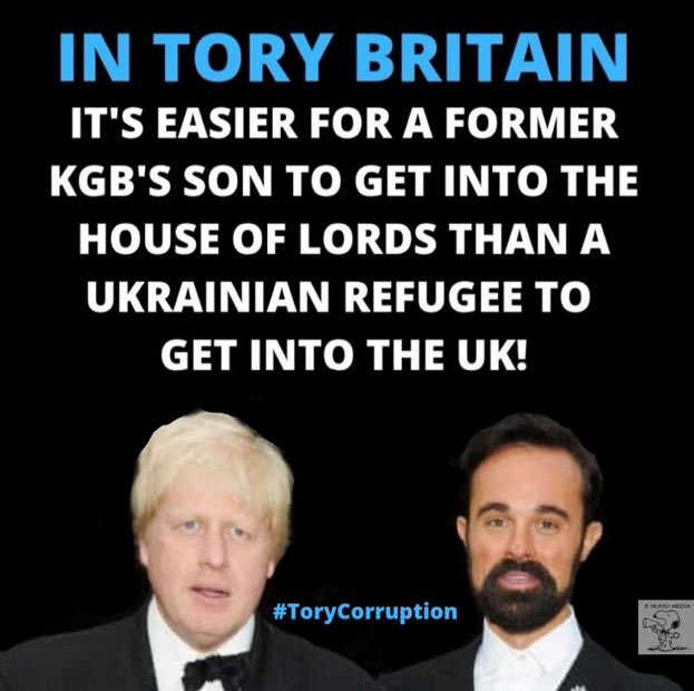 #LiarJohnson 'disregarded British constitution' & invited 'Lord Lebedev of Siberia, of Russian Federation' to take his seat in House of Lords

In current vile resignation #HonoursList, Bunter overruled HOLAC & #Security services

#Dispatches - 'Boris, The Lord & The Russian Spy'