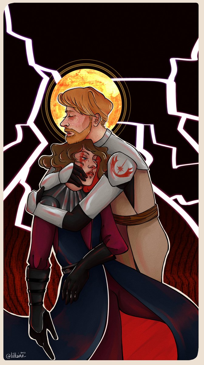 battle scars

(another obikin art, literally: anakin getting his famous scar and obi-wan worrying about him)