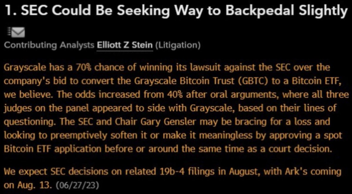 【速報】ビットコイン現物ETFの承認の噂⚡

ビットコイン現物ETFが2023年8月中旬に承認されるという予想が出ております。

#Bitcoin #BTC