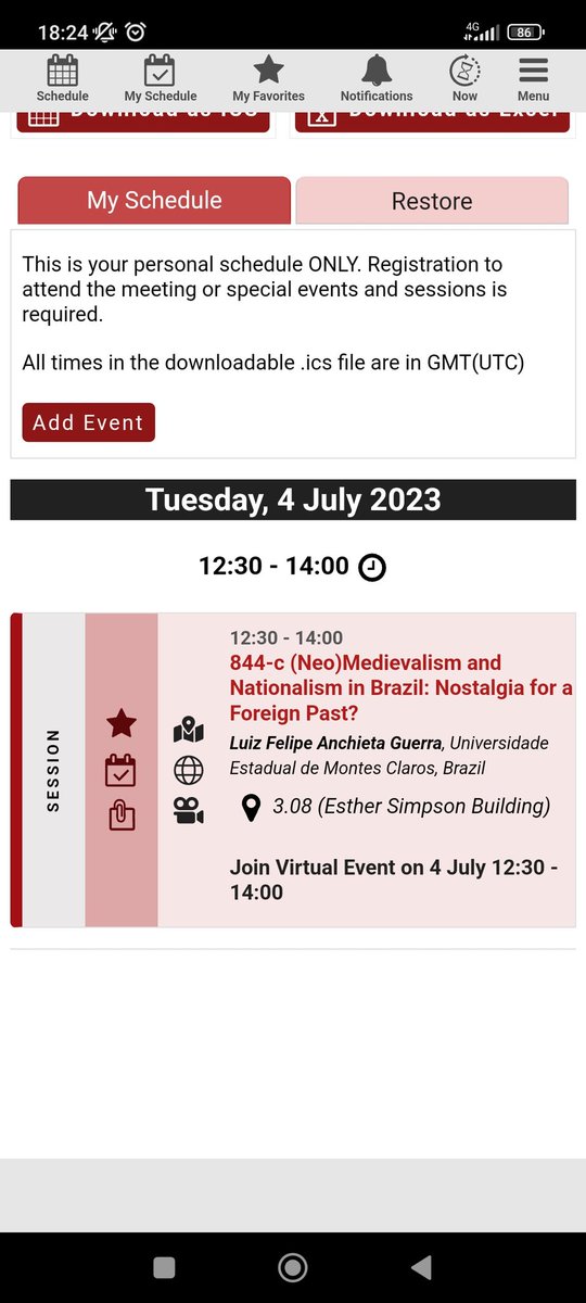 Here we go again, IMC2023. Hoping to be able to attend in person next year.

#medieval #medievaltwitter #IMC2023