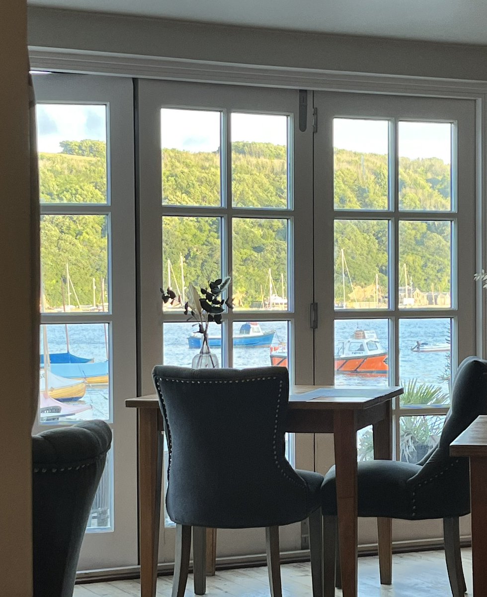 Thank you <a href="/oldquayhouse/">David Mitro</a> for a fabulous meal on Sunday 25th June. It was just beautiful food 😋. And I’d forgotten how stunning the view is. #foweyriver #lovefowey #lovegreatfood