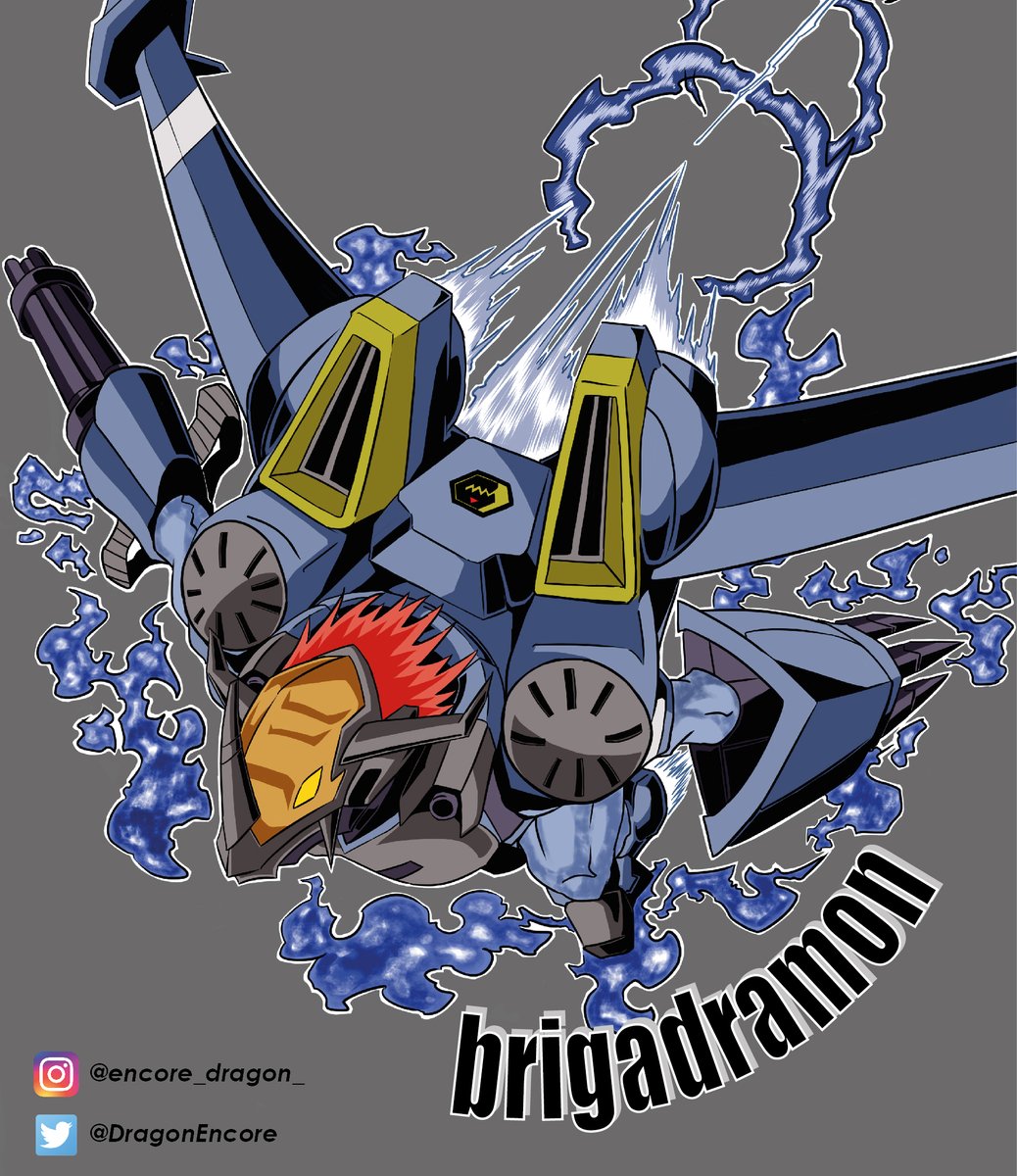 New Digimon illustration, this time I made a fanart of Brigadramon. #DIGIMONSEEKERS #Digimon #BRIGADRAMON #ブリガードラモン #デジモン #イラスト