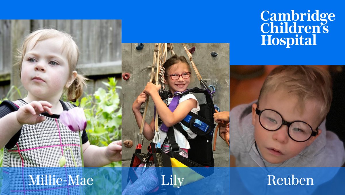CambChildrens's tweet photo. At the heart of Cambridge Children's Hospital will be a research institute deploying cutting-edge #Genomics  to find new &amp; better diagnostics &amp; treatments. It will help children like Millie-Mae, Lily &amp; Reuben. Read their stories 👉
https://t.co/2SDieFiRbs
#GenomicsConversation https://t.co/mGsdQZTGfd