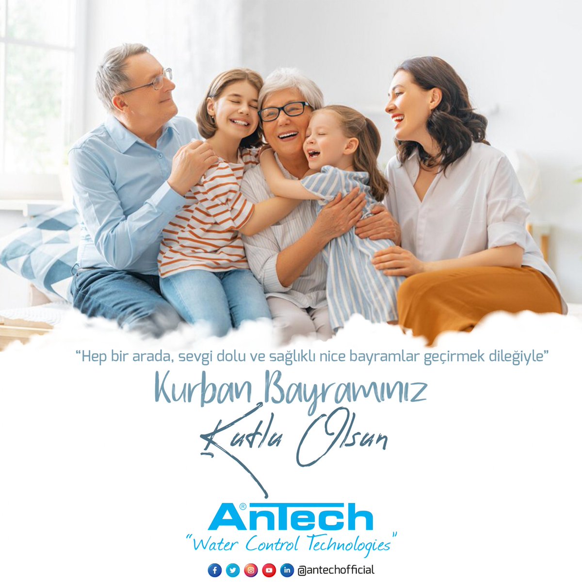 "Hep bir arada, sevgi dolu ve sağlıklı nice bayramlar geçirmek dileğiyle" Kurban Bayramınız Kutlu Olsun