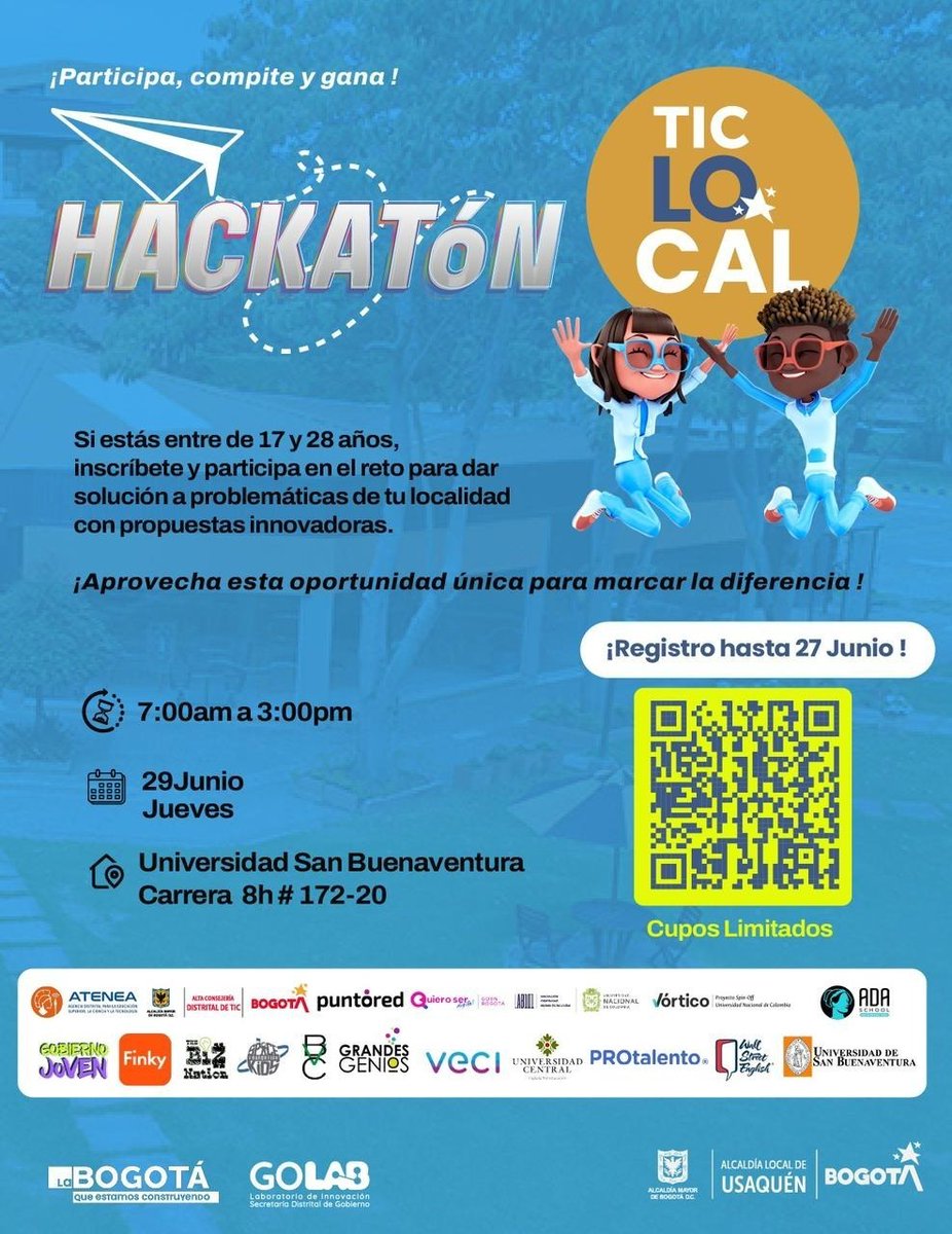 ¿Ya se inscribieron? 
#HackatonTICLocal
