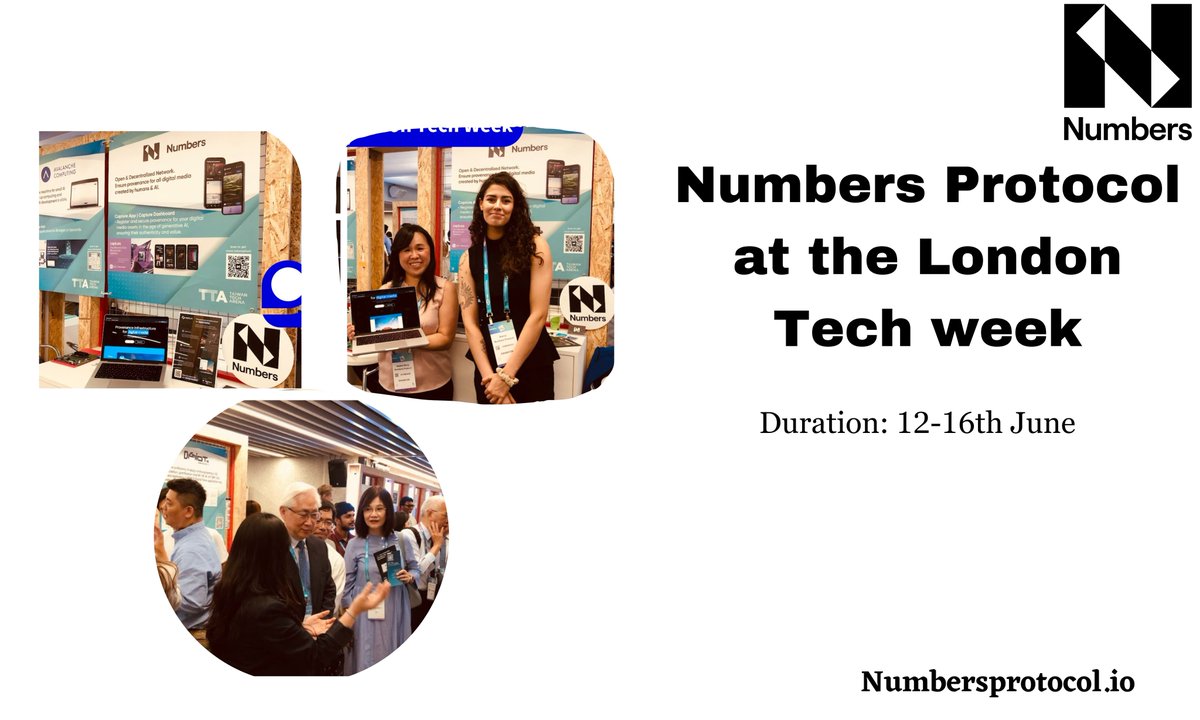 Totally excited about @LDNTechWeek as Numbers is connecting with passionate tech community to attract attention with our cutting-edge technological vision and solutions. I feel privileged to interact with such a fervent tech community! 

#NUMARMY #LondonTechWeek