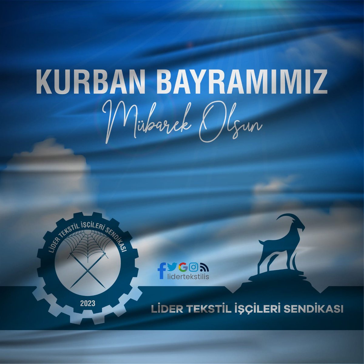 serhattaylan91's tweet photo. #KURBANBAYRAMI'nın bütün insanlığa hayırlar getirmesini temenni ediyor, Aziz milletimizin ve İslam Alemi’nin mübarek Kurban Bayramı’nı en kalbi duygularımla kutluyorum. Serhat TAYLAN Lider Tekstil İşçileri Sendikası Genel Başkanı https://t.co/BuBFCVJpqV